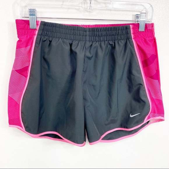 Nike Pants - Nike Gray and Pink Tempo Shorts Medium Running